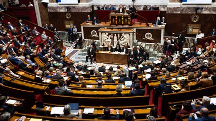 Le projet de loi pour renforcer l'attractivité financière de la France du député Renaissance Alexandre Holroyd est en discussion à l'Assemblée nationale depuis le 9 avril et doit arriver au Sénat mi-mai. Photo d'illustration. (ALEXIS SCIARD / MAXPPP)