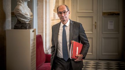 Le député Renaissance Éric Woerth dans la Salle des Quatre Colonnes à l'Assemblée nationale, à Paris, le 19 octobre 2022. (ARTHUR NICHOLAS ORCHARD / HANS LUCAS / AFP)