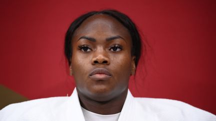 La judokate française Clarisse Agbégnénou, le 27 juillet 2021 lors des Jeux olympiques de Tokyo. (FRANCK FIFE / AFP)