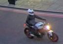 An image of a motorbike rider in Dalston