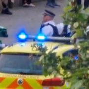 A police cordon shut Stamford Hill yesterday evening (May 14)