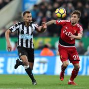 Kiko Femenia (right) has taken to the Premier League like a duck to water. Picture: Action Images