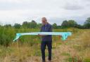 Grand Designs' Kevin McCloud cut the Luston Wetland ribbon