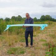 Grand Designs' Kevin McCloud cut the Luston Wetland ribbon