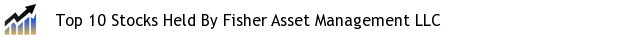 Top 10 Stocks Held By Fisher Asset Management LLC
