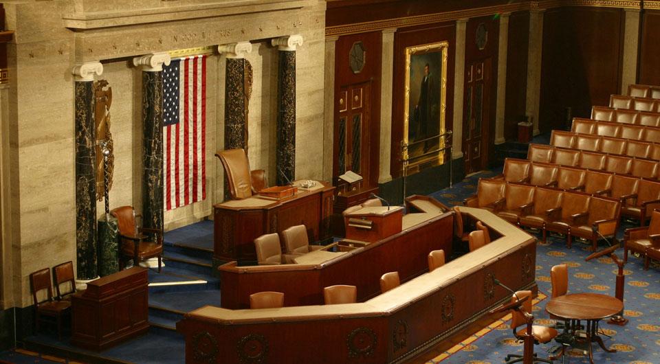 rostrum in House chamber