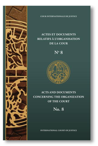 Cover page ICJ Acts and Documents No. 8