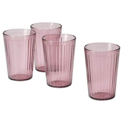 BROKROCKA Glass, gray-pink, 10 oz