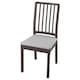 EKEDALEN Chair, dark brown/Orrsta light gray