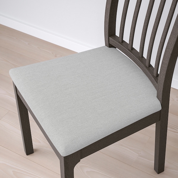 EKEDALEN Chair, dark brown/Orrsta light gray