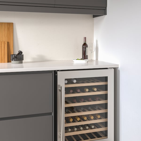 NUMRERAD 52-bottle wine cooler, Stainless steel