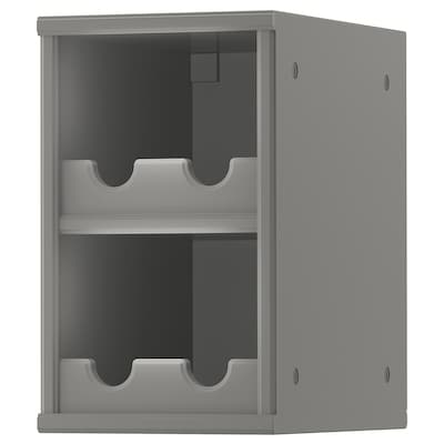 TORNVIKEN Open cabinet, gray, 9x14 5/8x15 "