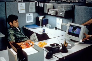 OFFICE SPACE, Ron Livingston, 1999, TM and Copyright (c)20th Century Fox Film Corp. All rights reserved. (image upgraded to 17.7 x 11.8 in)