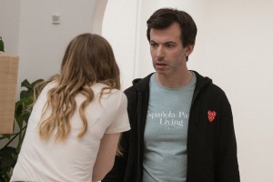 L-R: Emma Stone as Whitney and Nathan Fielder as Asher in The Curse, episode 8, season 1, streaming on Paramount+ with SHOWTIME, 2023. Photo Credit: Richard Foreman Jr./A24/Paramount+ with SHOWTIME.