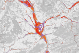 Mapa rozlivu velké vody