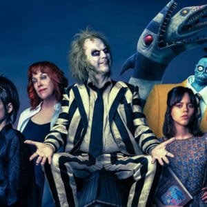 Michael Keaton, Winona Ryder, and Justin Theroux praise Beetlejuice Beetlejuice, with Keaton saying it has a stronger story than the first