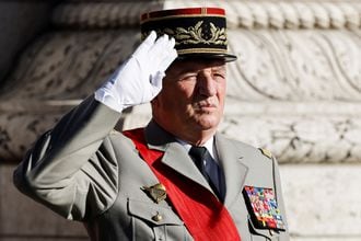 French army General Benoit Puga, Grand Chancellor of the National Order of the Legion of Honour and the National Order of Merit attends a ceremony at the Arc de Triomphe in Paris on November 11, 2021, as part of commemorations marking the 103rd anniversary of the November 11, 1918 Armistice, ending World War I (WWI). (Photo by Ludovic MARIN / POOL / AFP)