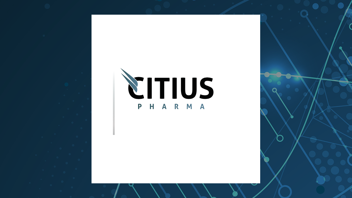 Citius Pharmaceuticals logo with Medical background