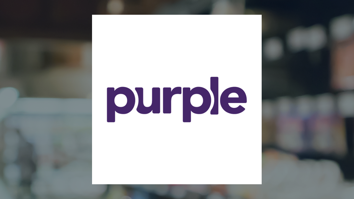 Purple Innovation logo with Consumer Staples background