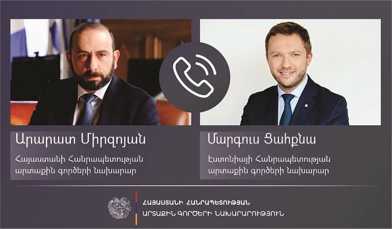 Telephone conversation between the Ministers of Foreign Affairs of Armenia and Estonia