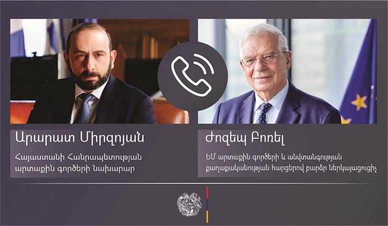 Phone conversation between Foreign Minister of Armenia and EU HR/VP
