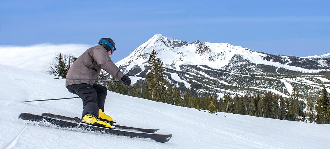 A skier at Big Sky