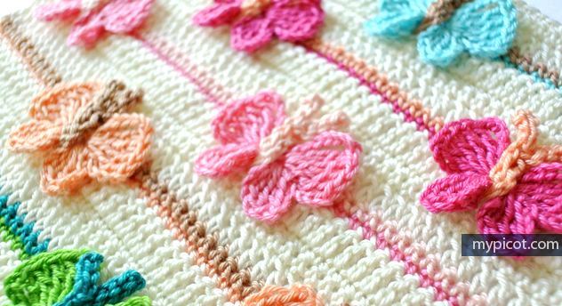 Crochet butterfly stitch