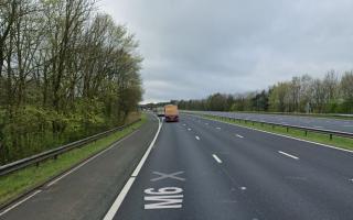 The crash happened southbound between the Killington Lake and Kirkby Lonsdale junctions (37 and 36)