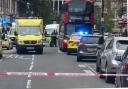Picture from scene of triple Woolwich stabbing