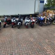 Ten stolen motorbikes found in Bexley