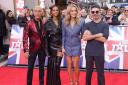 (left to right) Bruno Tonioli, Alesha Dixon, Amanda Holden and Simon Cowell, arrive for Britain’s Got Talent (Ian West/PA)