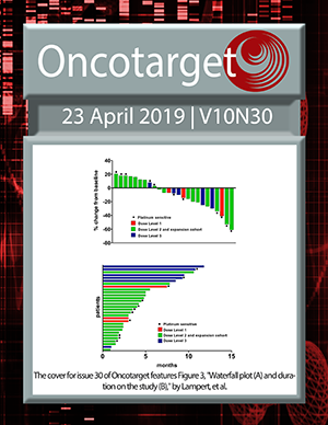 Journal Cover for Oncotarget V10N30