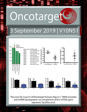 Journal Cover for Oncotarget V10N51