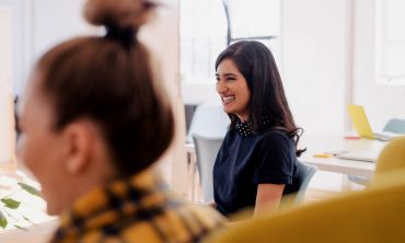 Two young professionals on placement