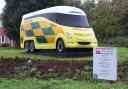 Integroe electric ambulance with reduced carbon footprint