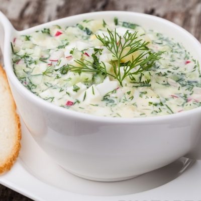 Летний суп – окрошка на кефире - рецепт с фото