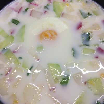 Холодный суп — окрошка на кефире - рецепт с фото