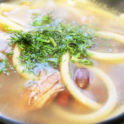 Фасолевый суп с лапшой - рецепт с фото