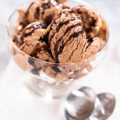 Шоколадное мороженое с кусочками шоколада - рецепт с фото