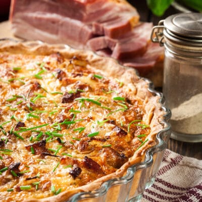 Киш Лорен — открытый пирог с беконом и луком - рецепт с фото