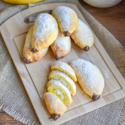 Песочное печенье с творогом «Банан» - рецепт с фото