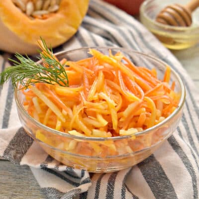 Морковный салат с тыквой и медом - рецепт с фото