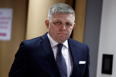 Slovak PM blames assassination attempt on opposition in first appearance since shooting