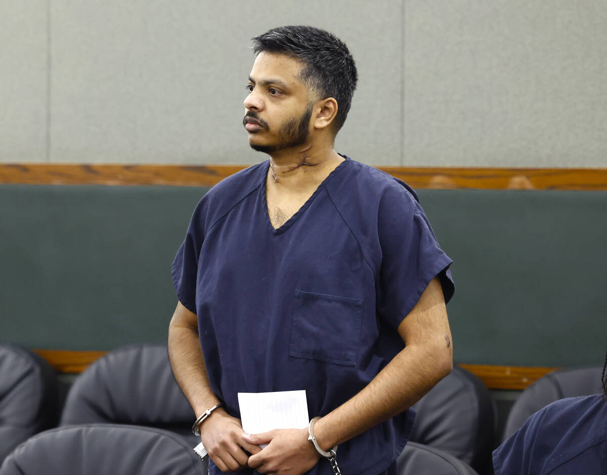 Shiva Gummi, who pleaded guilty to fatally stabbing his wife Dr. Gwendoline Amsrala on the morn ...