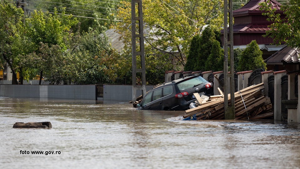 Severe flooding in Galati County (photo: www.gov.ro)