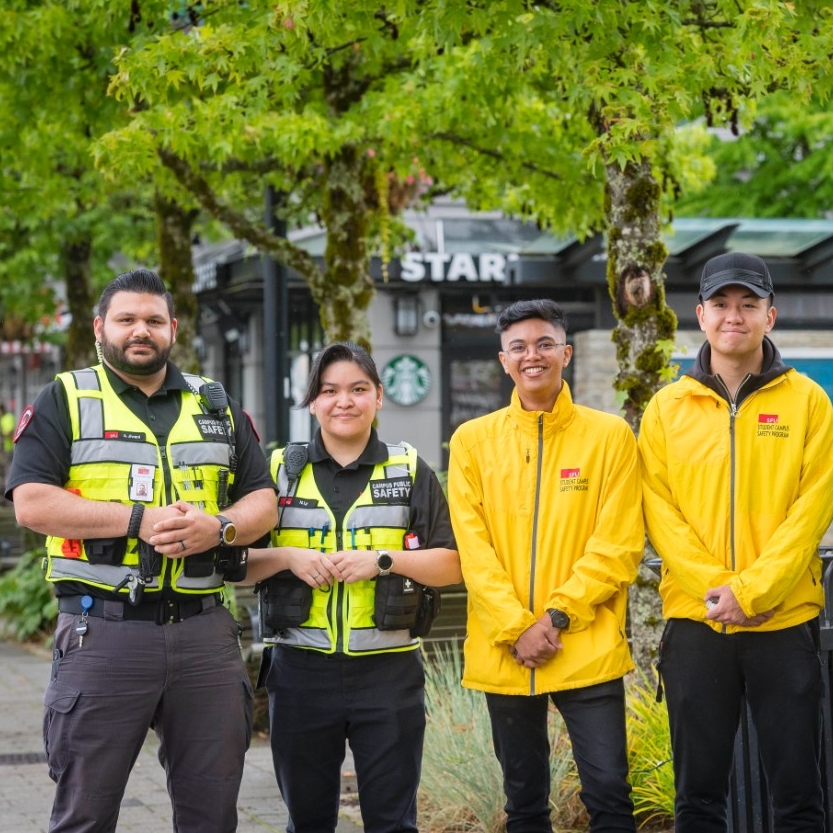 sfu security alongside student volunteers