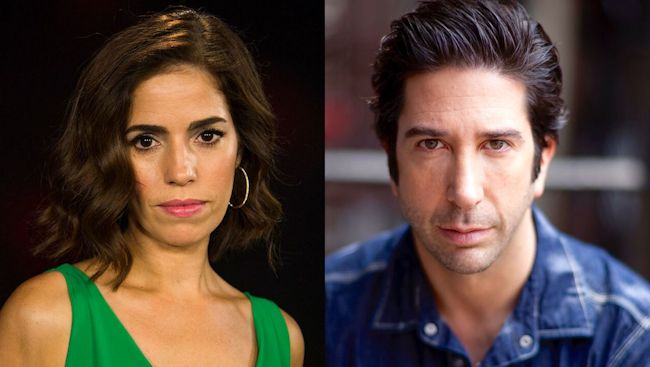 Ana Ortiz and David Schwimmer