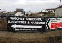 The sign promoting Watchet's shops, businesses and harbour has been stolen twice in the space of a few days.