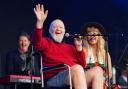 There were chants of ‘oh, Sir Michael Eavis!’ as the festival founder reeled off some classic hits.