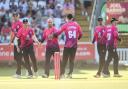 Somerset beat Sussex by six wickets with 14 balls to spare on Thursday evening.